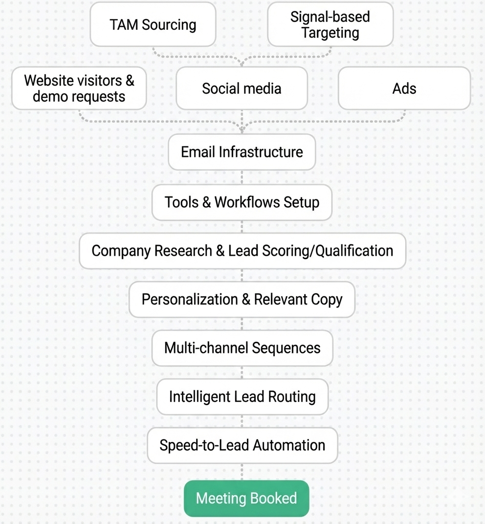 Full-Stack GTM Automation Process Flow